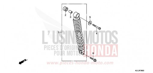 REAR CUSHION NSC110MPDC de 2012